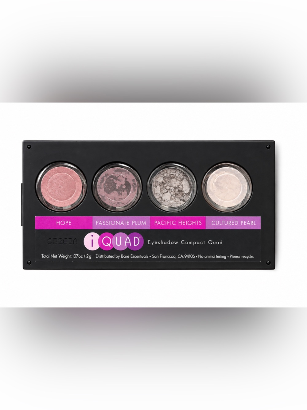 NOS BAREMINERALS I.D. BARE ESCENTUALS iQUAD Compact Eyeshadow Palette